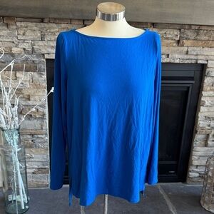 Eileen Fisher Vibrant Blue Long Sleeve Top